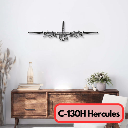 decoration murale metal c 130h hercules vue avant